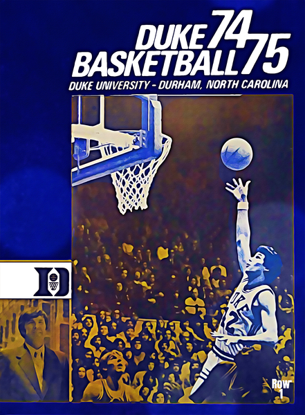 1974 Duke Basketball Art Print