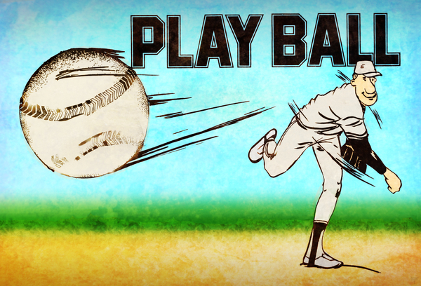 1975 Play Ball Baseball Art Print