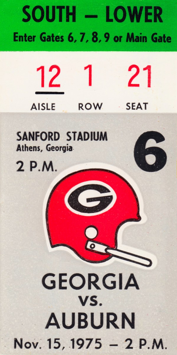 1975 Auburn vs. Georgia Print