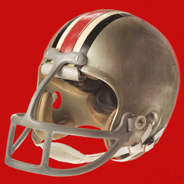 Retro Ohio State Buckeyes Football Helmet Photo Art by Row One Brand Wall Art Retro Ohio State Buckeyes Football Helmet Photo Art by Row One Brand Wall Art