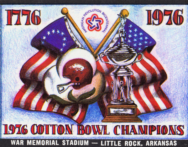 1976 Arkansas Razorbacks Ticket Stub Art Print