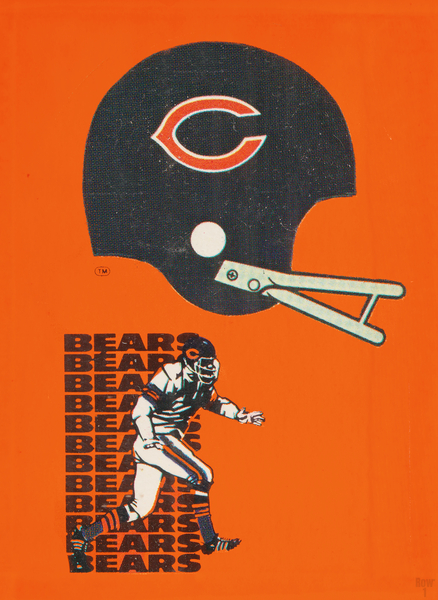 1976 Chicago Bears Football Art Print