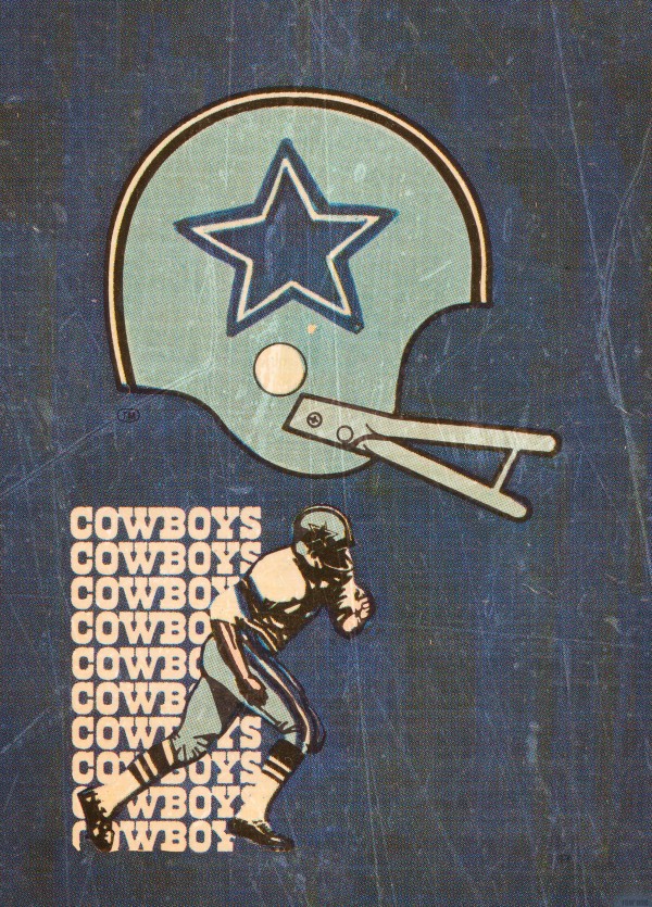 1976 Dallas Cowboys Retro Football Wall Art Print