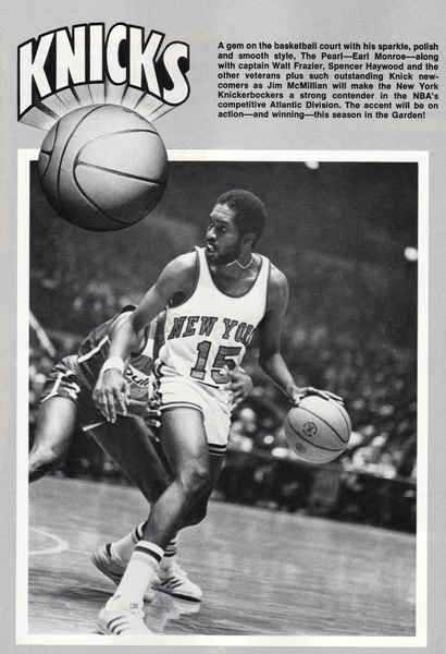 1976 Earl Monroe New York Knicks Sports Legends Art Print