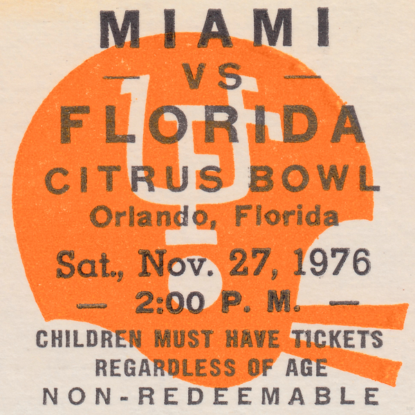 1976 Miami vs. Florida Print