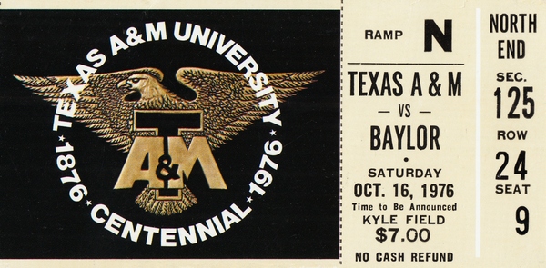 1976 Texas A&M vs. Baylor Print