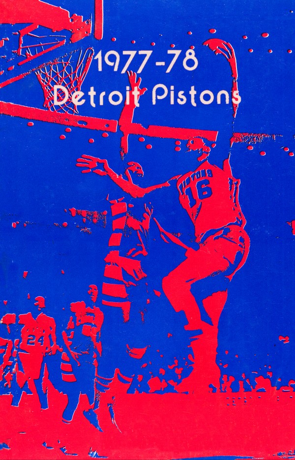 1977 Detroit Pistons Basketball Poster Print