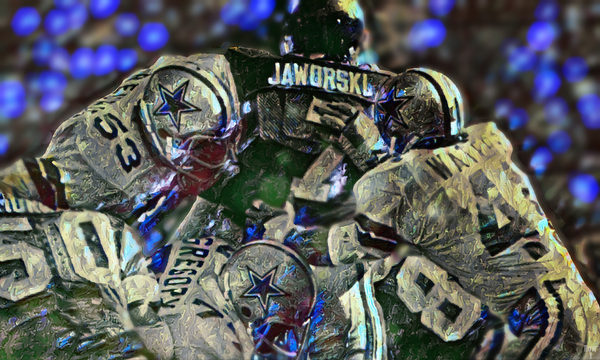 1977 Dallas Cowboys Gang Tackle  Print