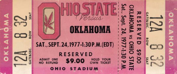 1977 Oklahoma vs. Ohio State Print