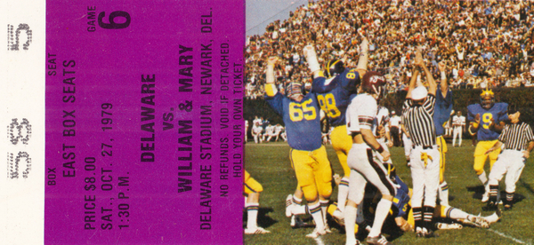 1979 Delaware Blue Hens vs. William and Mary | Row 1 Print