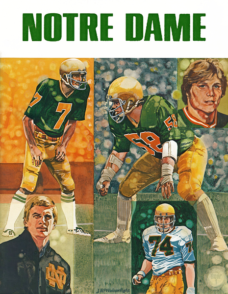 1978 Notre Dame Football Art Remix  Print