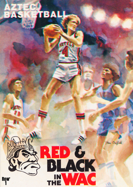 1978 San Diego State Aztecs Basketball Art  Print