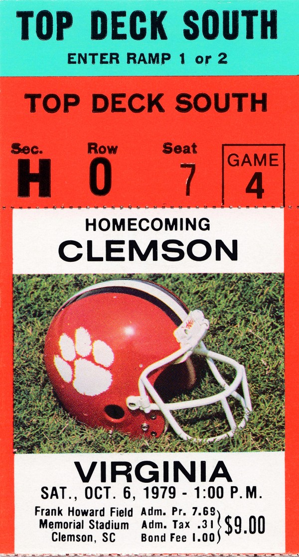 1979 Virginia vs. Clemson Print