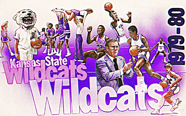 1979 Kansas State Wildcats Basketball Art Print
