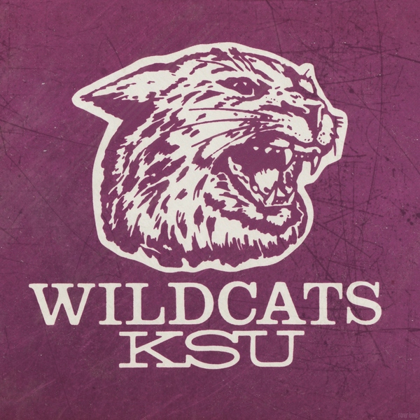 Retro Eighties KSU Wildcats Art Print
