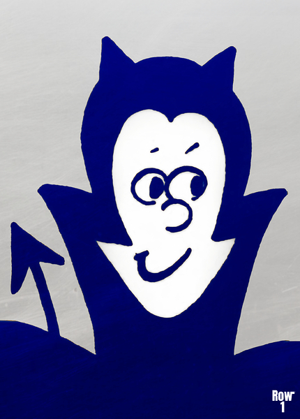 1980s duke blue devil art remix Print