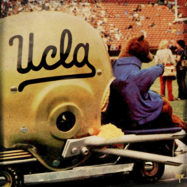 1980s ucla football helmet cart Print