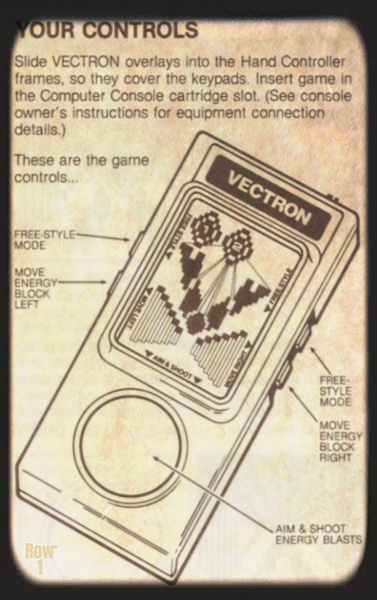 1980s Vectron Video Game Control Pad Art Print