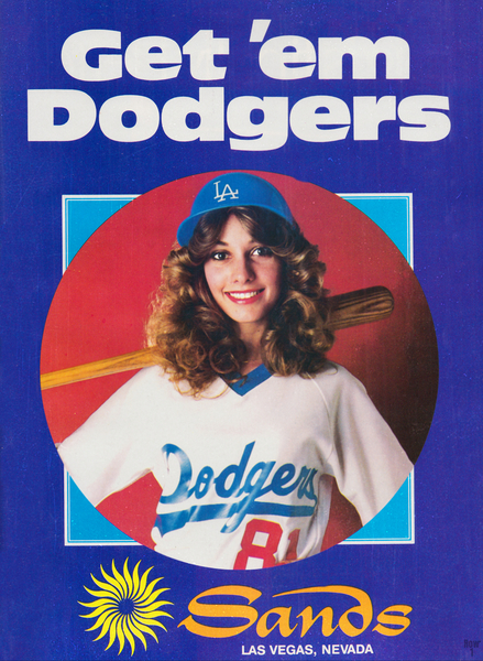 1981 Sands Hotel Dodgers Ad Print Print