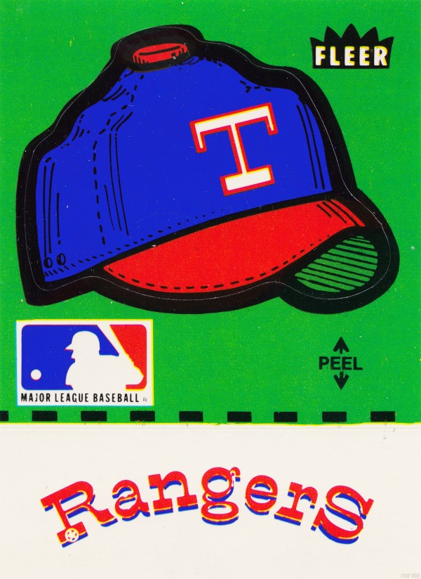 1981 Texas Rangers Decal Art Print