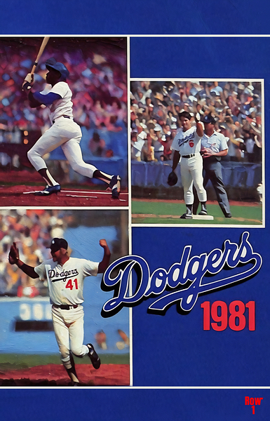 1981 la dodgers art remix Print