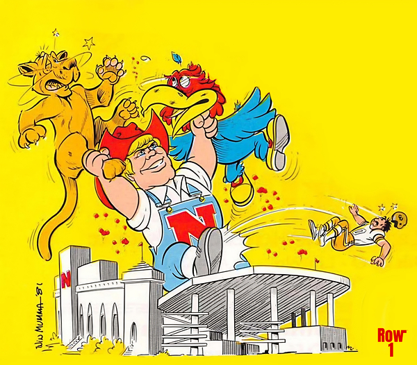 1981 win mumma nebraska football cartoon Print
