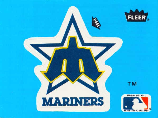 1982 fleer sticker seattle mariners reproduction art Print