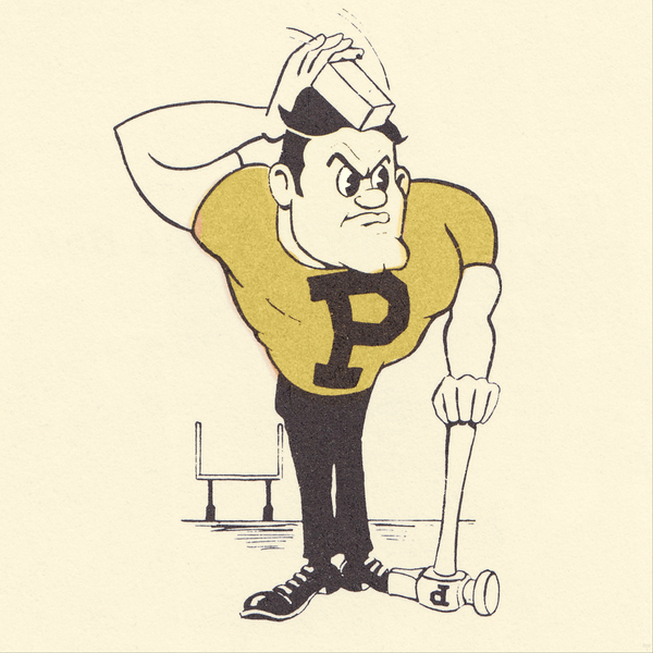 1982 Purdue Pete Football Art | Row 1 Print