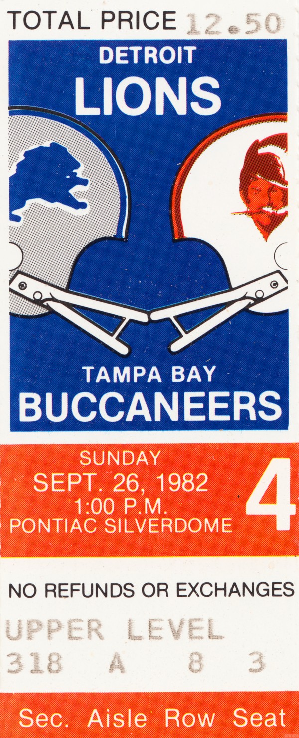 1982 Tampa Bay vs. Detroit Print