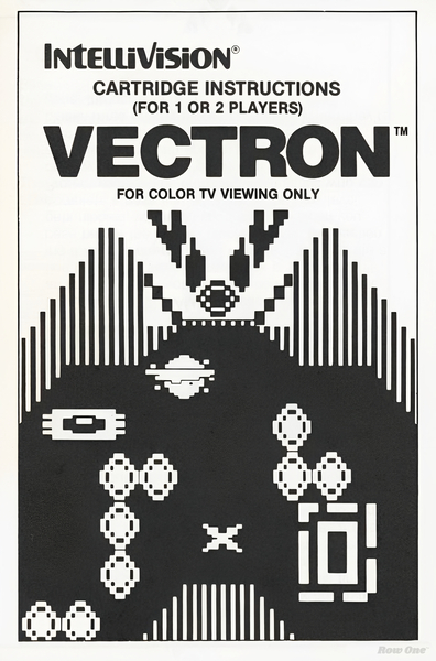 1982 Intellivision Vectron Video Game Art Print