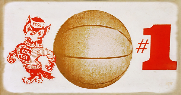 1983 NC State Basketball Number 1 Print