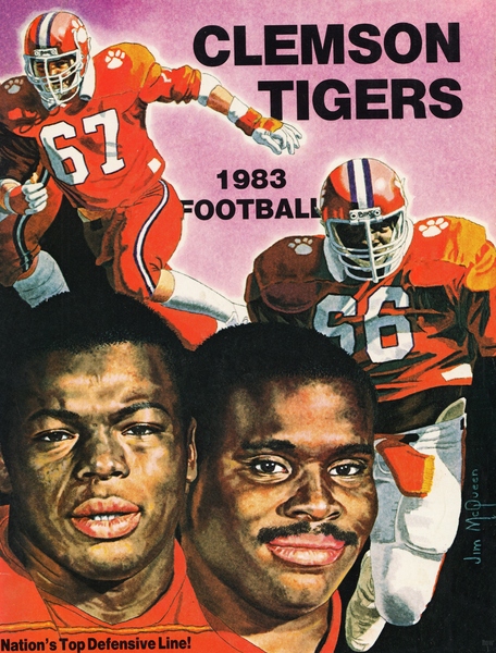 1983 Clemson Tigers Football Poster Print
