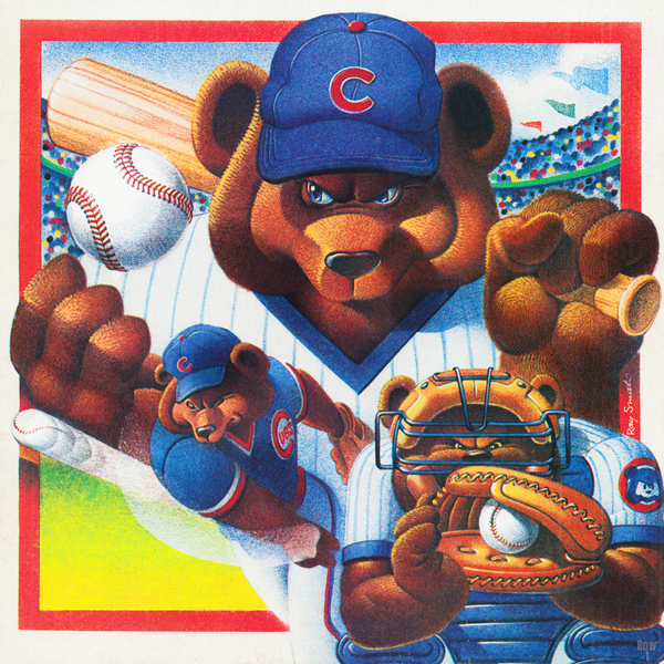 1983 Ray Smith Chicago Cubs Art Print