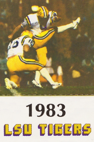 1983 LSU Football Ticket Remix Art Print