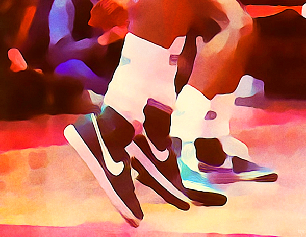 1983 Nike Basketball Shoe Art Print