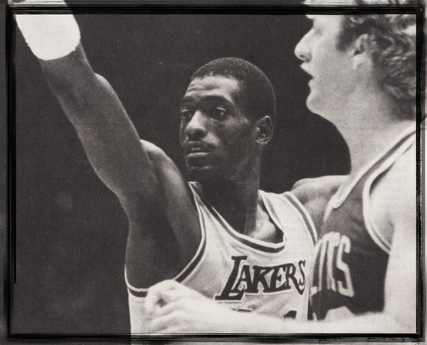 Michael Cooper and Larry Bird Film Strip Print