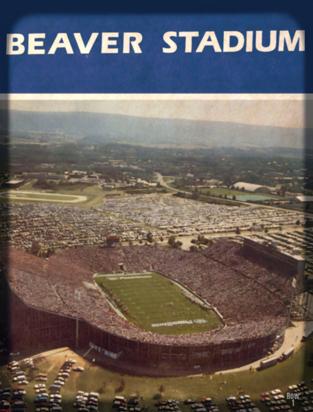 1984 Beaver Stadium Viewfinder Art Print