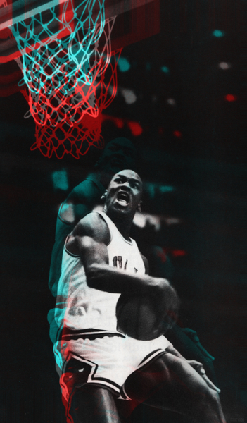 1985 Michael Jordan Art Poster Print