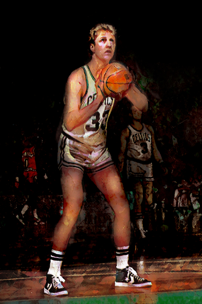 1985 Larry Bird Free Throw  Print