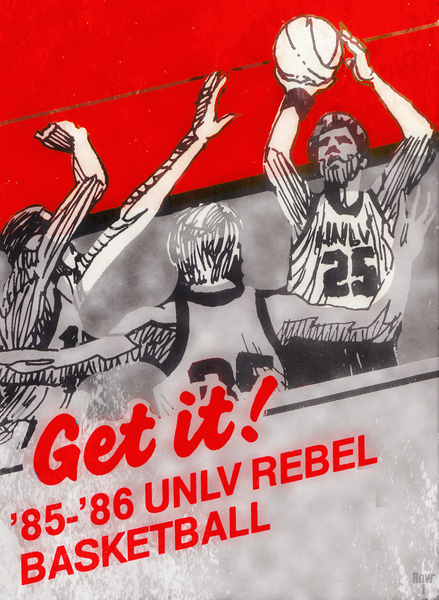 1985 UNLV Rebel Basketball Art Print