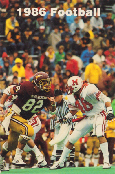 1986 Central Michigan Football Poster  Print