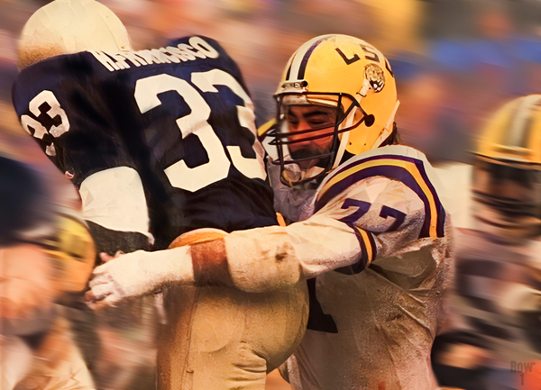 1985 LSU vs. Notre Dame Football Art Print