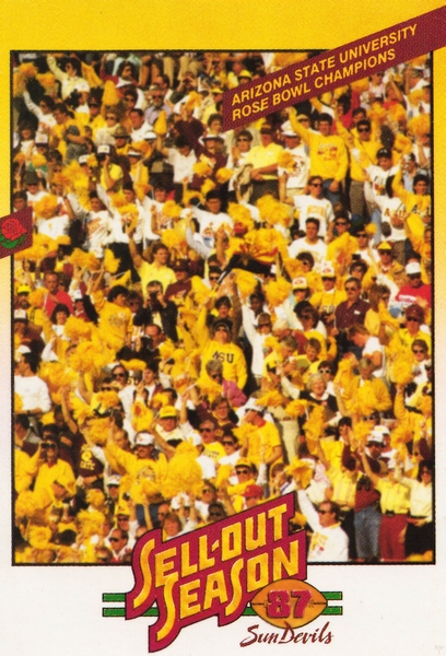 1987 Arizona State Retro Football Art Print