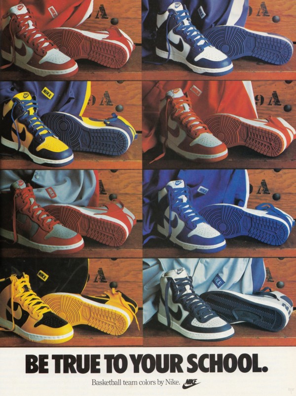1987 Nike Dunk Shoe Ad Poster Print