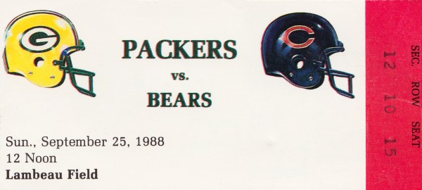 1988 Green Bay Packers vs. Chicago Print