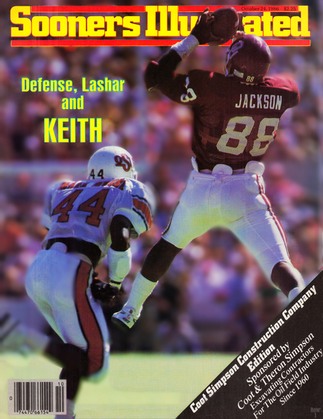 1986 Sooners Illustrated Keith Jackson Cover Print