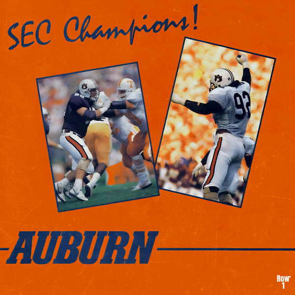 1988 SEC Champions Auburn Football Art Print