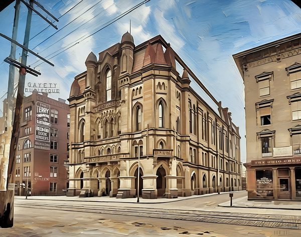 Columbus Ohio City Hall Early 1900s Print