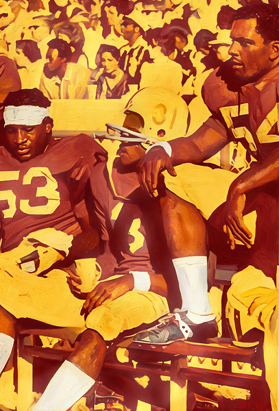 1970 Arizona State Football Sideline Art  Print