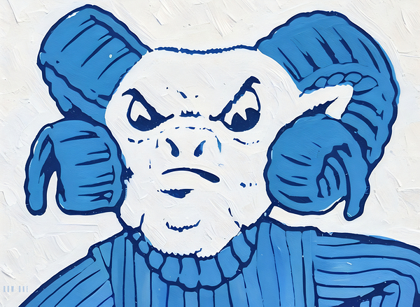 vintage 1950s rameses north carolina art Print